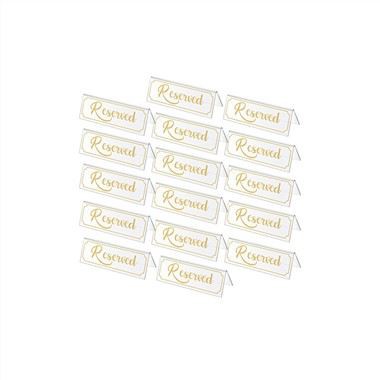 Reserverad plats genomskinlig akrylskylt