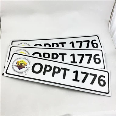 Tillverkning av nummerskyltar av metall